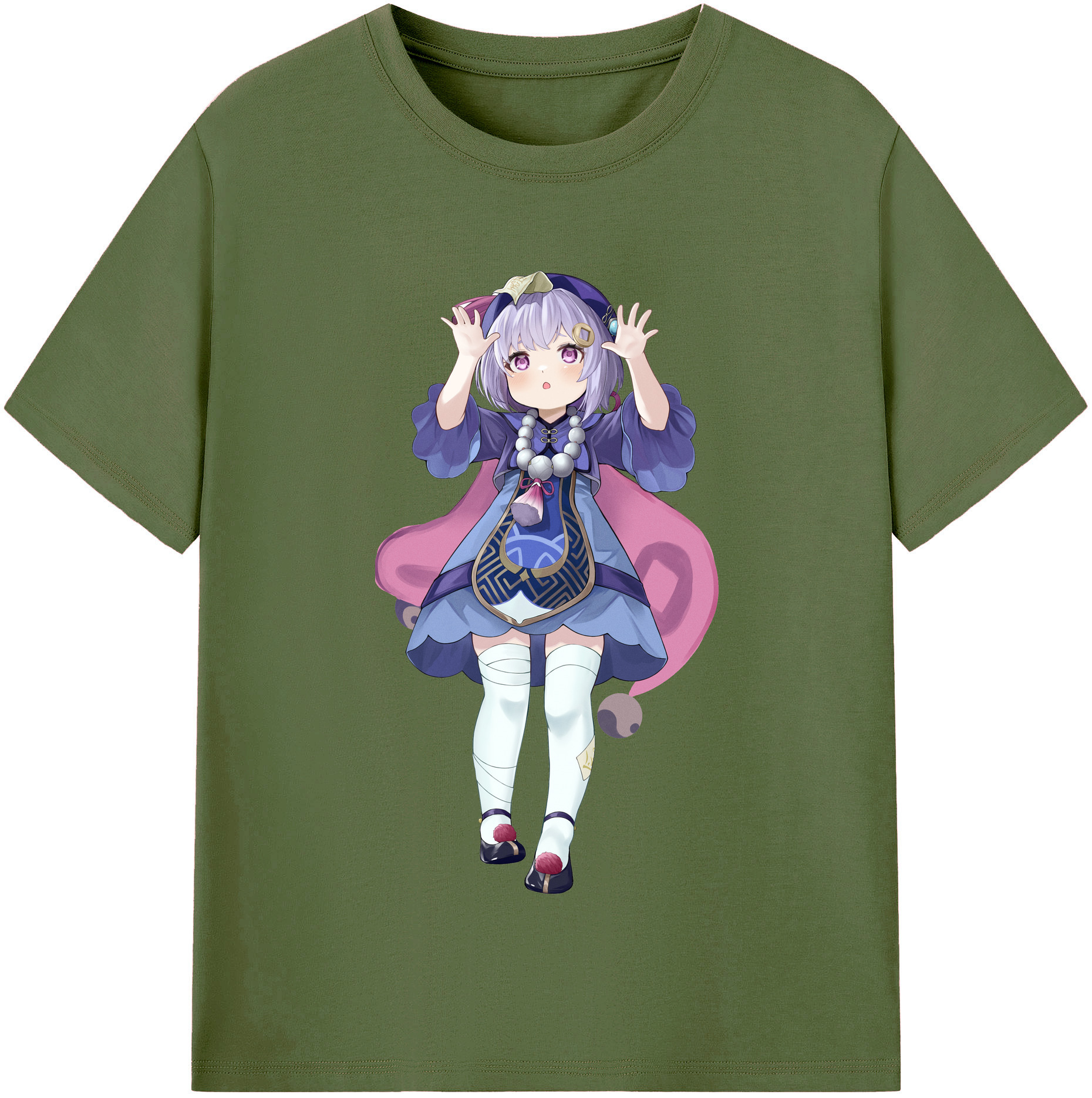 げんし神 七七 なな  genshin Nana 綿100％半袖Tシャツ（フロントプリント）